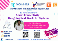Hands-On Training on Smart Connectivity – Designing Real-World IoT Systems 2026 Workshop Poster